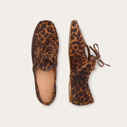 Parpar półbuty, cętki welur #2266